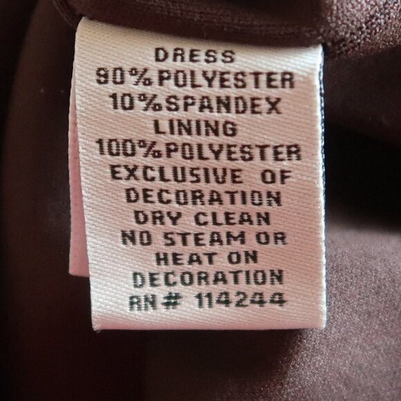 Eliza J. Brown Velvet Rhinestone / Gem Embellished Ruched Sheath Dress Size 8 - Picture 10 of 13